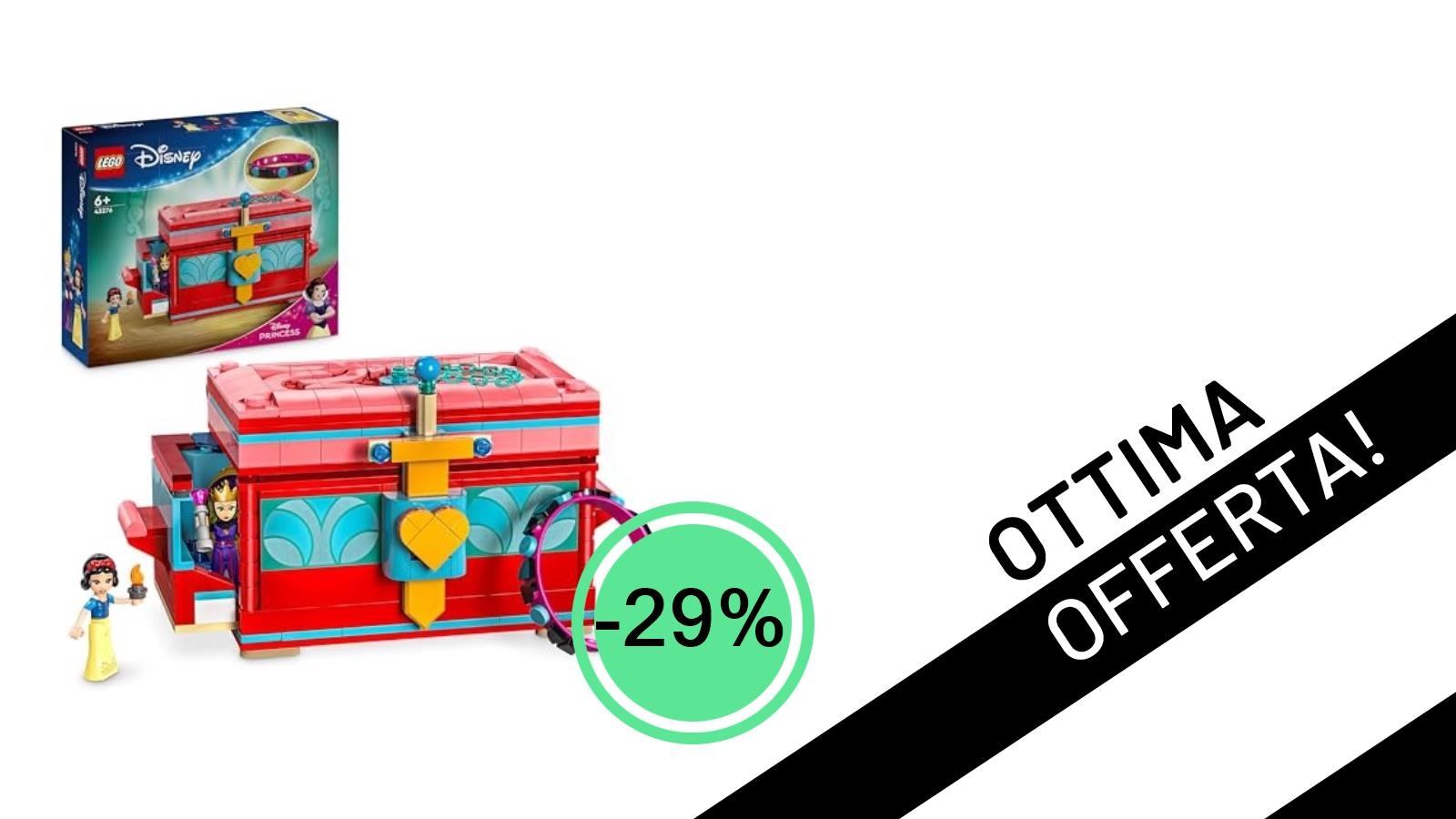 Affare Imperdibile! Il LEGO Disney Portagioie di Biancaneve con uno Sconto del -29%!