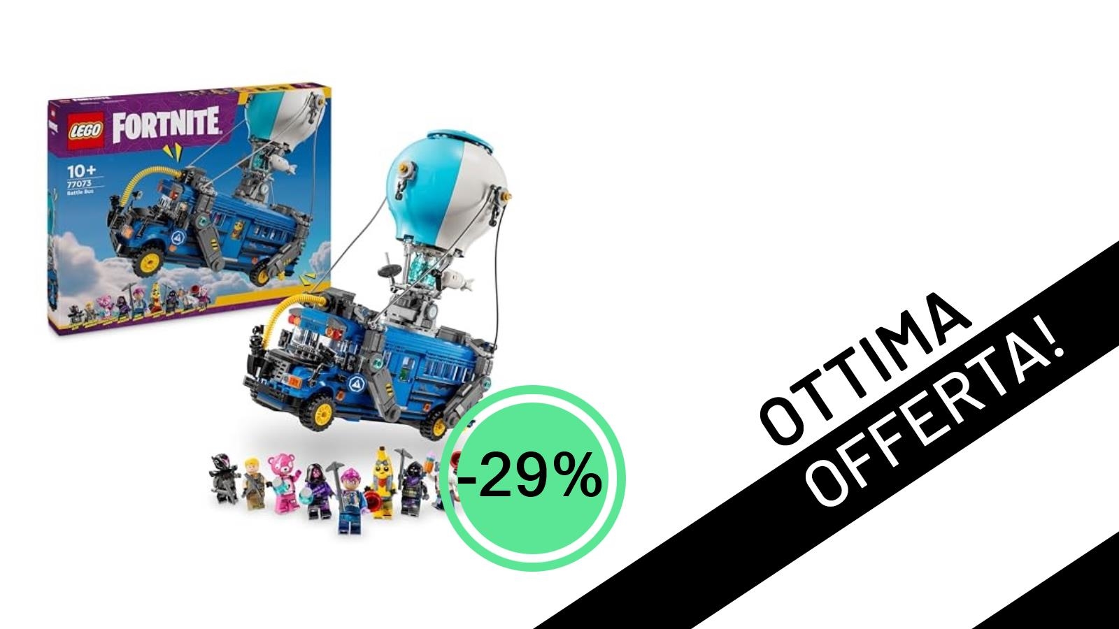LEGO Fortnite Bus della Battaglia: L'Iconico Veicolo Scontato del -29% a Soli 70,76€!