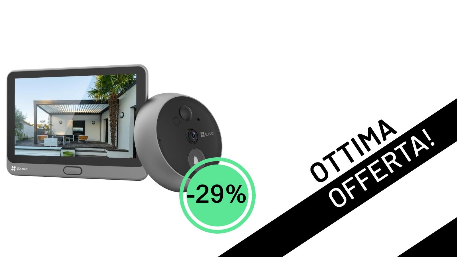 EZVIZ CP4: Sicurezza Smart con Schermo Tattile a Colori, Ora al Minimo Storico con il 29% di Sconto!