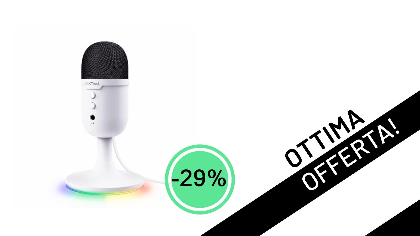 Il microfono Trust Gaming GXTrust Yami crolla di prezzo: -29% a soli 24,99€!
