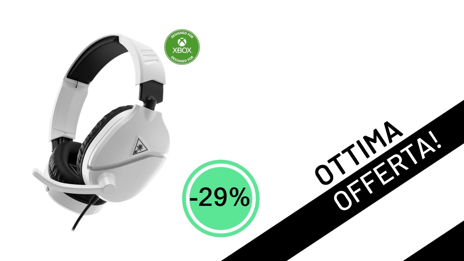Offerta Imperdibile: Le Turtle Beach Recon 70 Bianche Scontate del 29% a Soli 24,99€ per Tutti i Gamer!