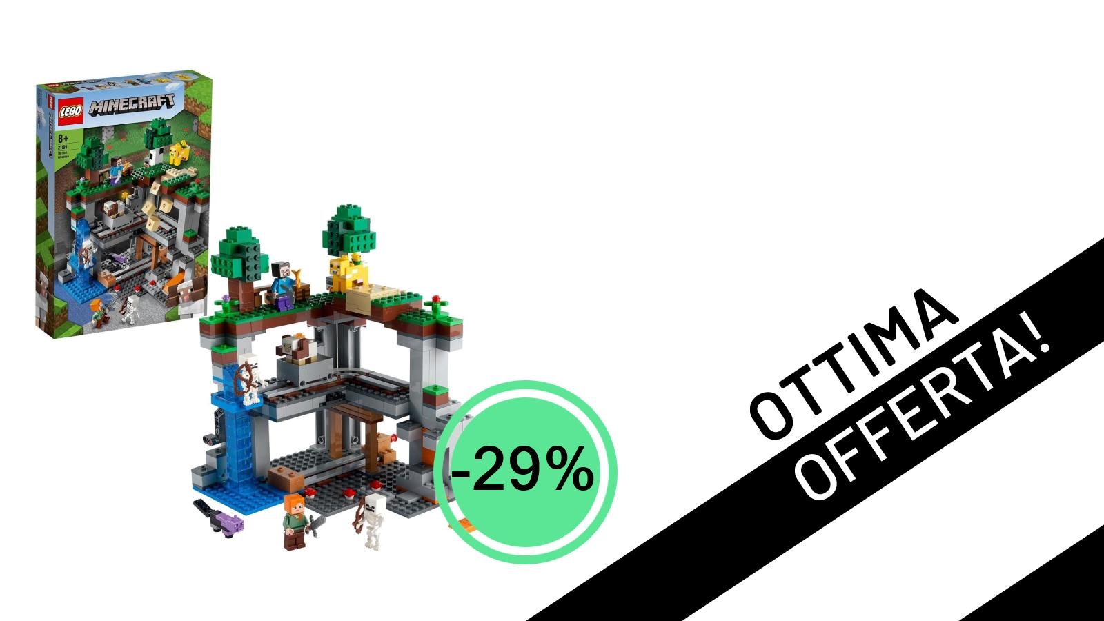 Offerta Imperdibile: LEGO Minecraft La Prima Avventura Scontato del 29% su 85,49€!