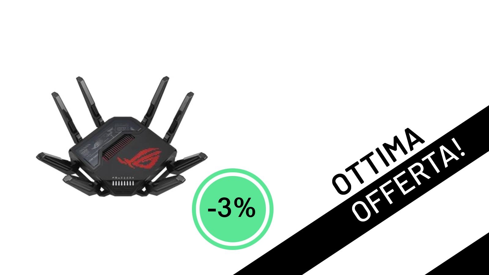 ASUS ROG Rapture GT-BE98 WiFi 7 Router: Potenza Senza Compromessi con uno Sconto del 3% a soli 535,62€!