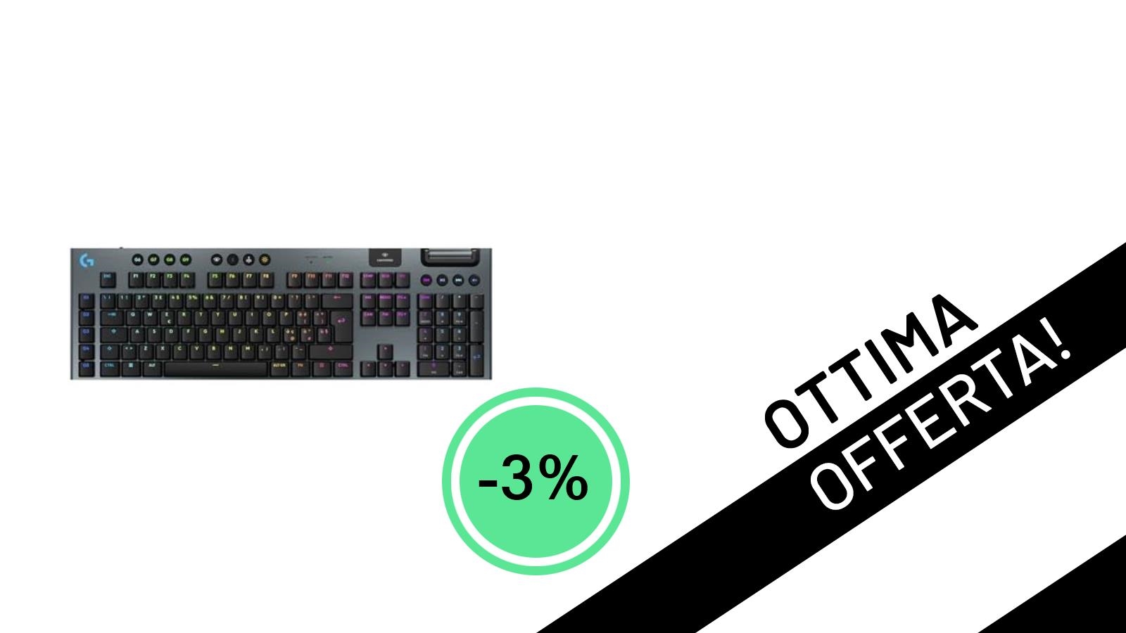 Offerta imperdibile: Logitech G G915 X LIGHTSPEED, la tastiera gaming wireless a 149€!
