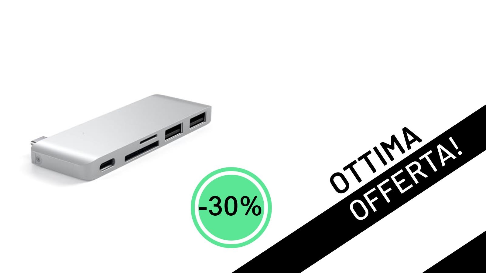 Satechi 5 in 1 USB-C Hub: Espandi la tua produttività con il -30% a soli 34,99€!