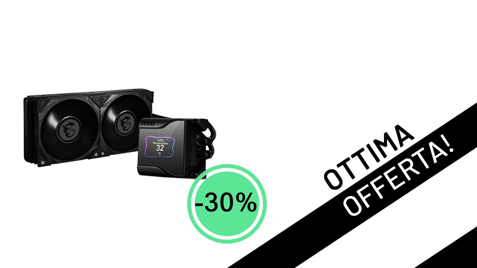 MSI MAG CORELIQUID 240R V2 Bianco: Raffreddamento Premium al -30%!