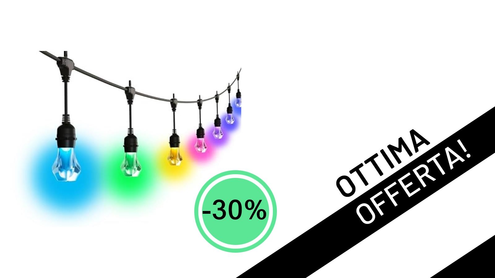 Illumina il Tuo Esterno con Stile: Le Nanoleaf Matter Essentials a un Prezzo Mai Visto!