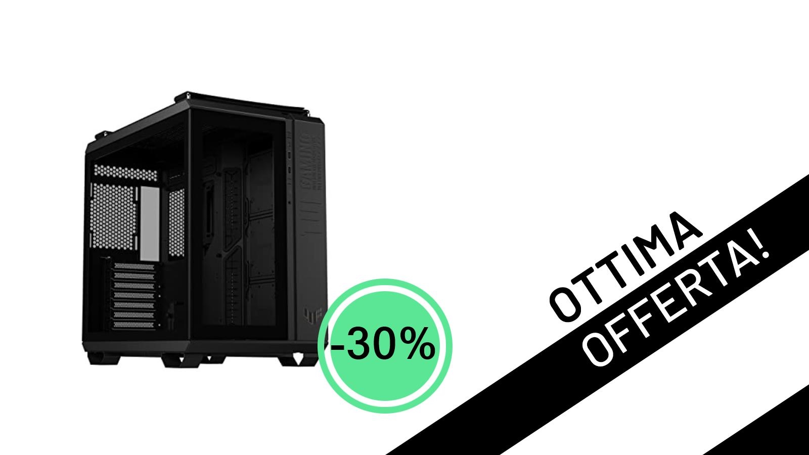 ASUS TUF Gaming GT502: Il Chassis Mid ATX Definitivo con uno Sconto del 30%!