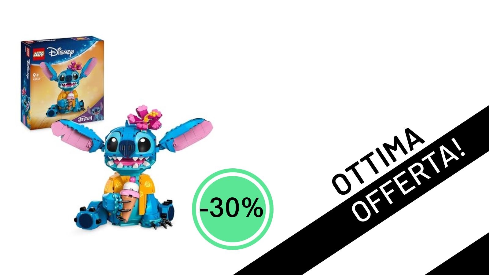 L'adorabile Stitch LEGO Disney: il tuo personaggio preferito al 30% di sconto!
