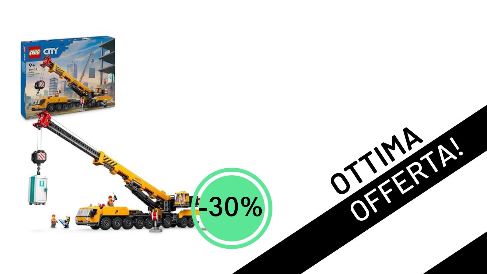 LEGO City Gru da Cantiere Gialla: L'Iconico Set in Offerta Imperdibile al -30%!