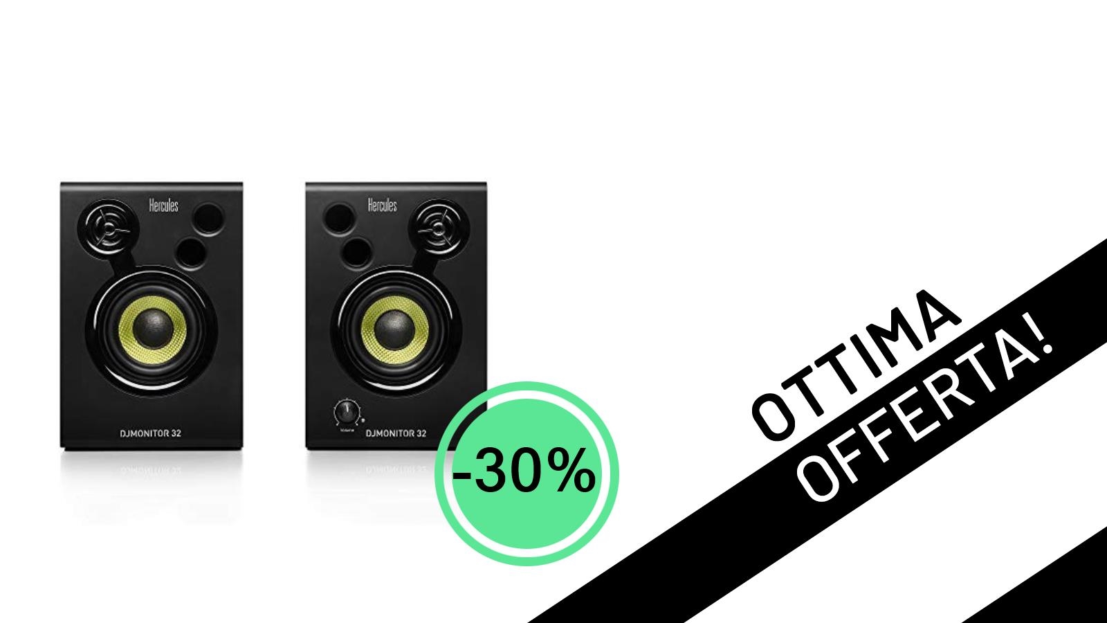 Hercules DJMonitor 32: L'Offerta Imperdibile per il Tuo Suono a Soli 55,99€!
