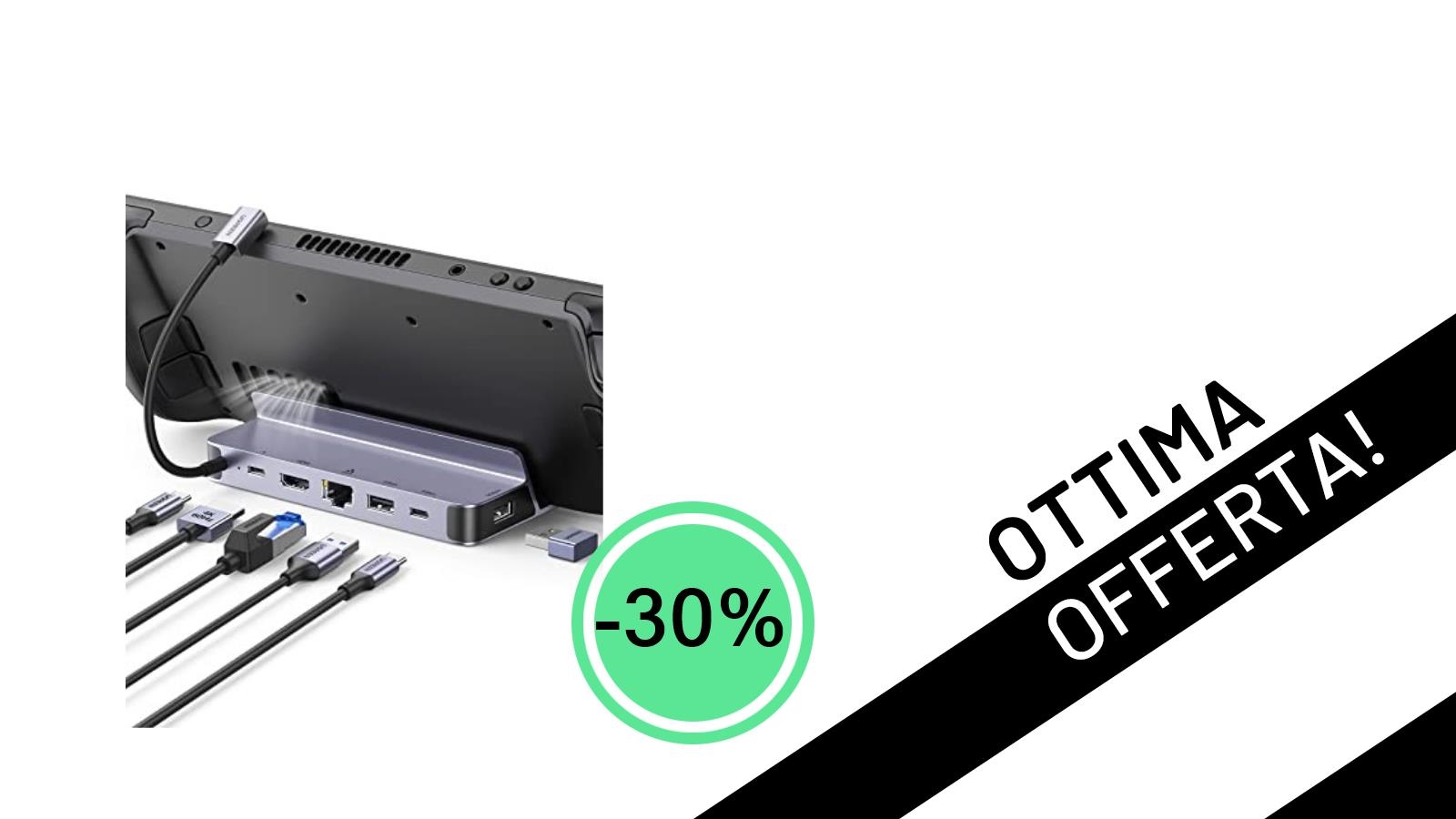 UGREEN Docking Station 6 In 1: Trasforma la tua Steam Deck o ROG Ally con un'offerta imperdibile a soli 34,99€!
