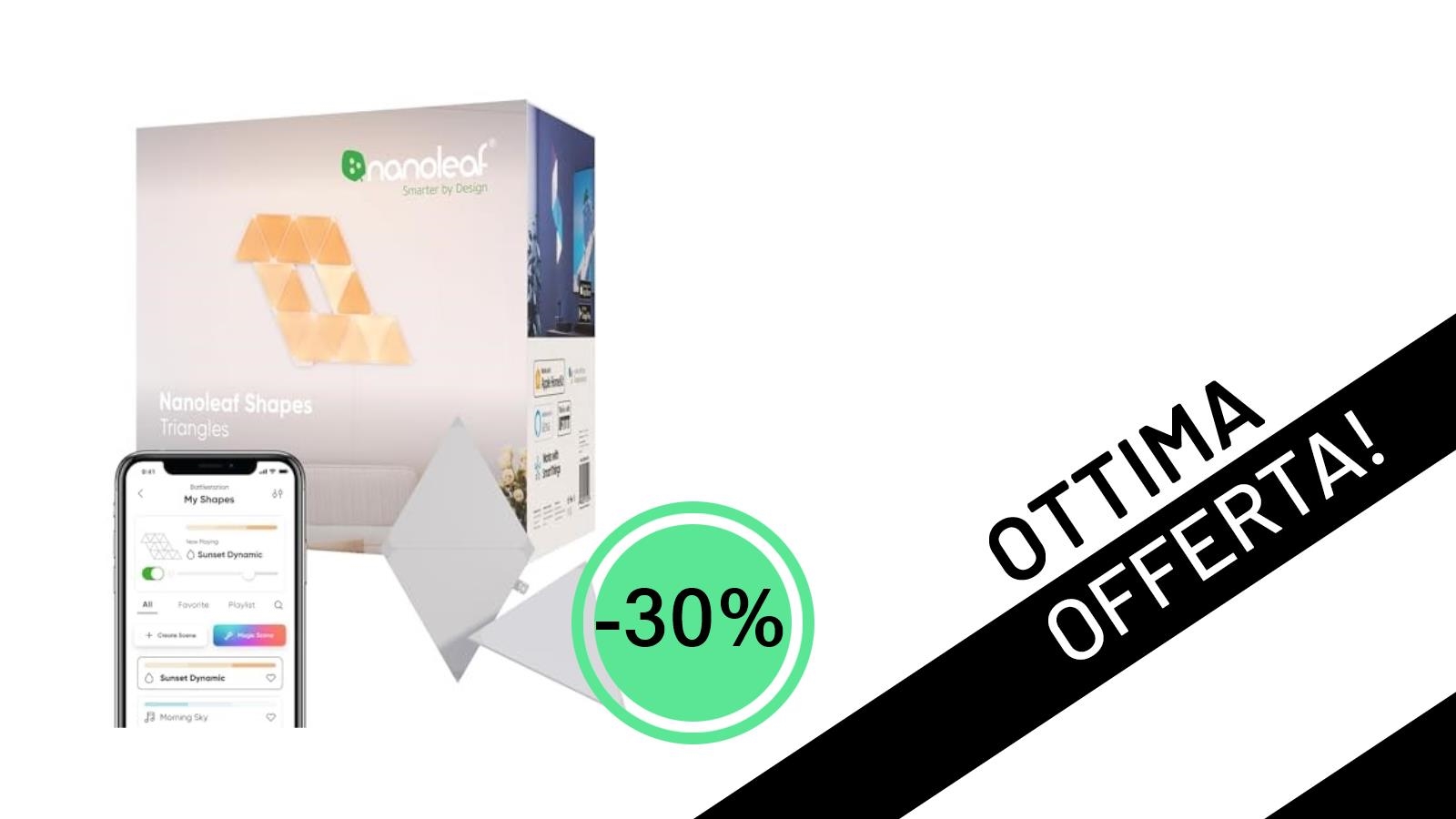 Illumina la Tua Creatività: Nanoleaf Shapes Triangle Expansion Pack in Offerta Imperdibile!