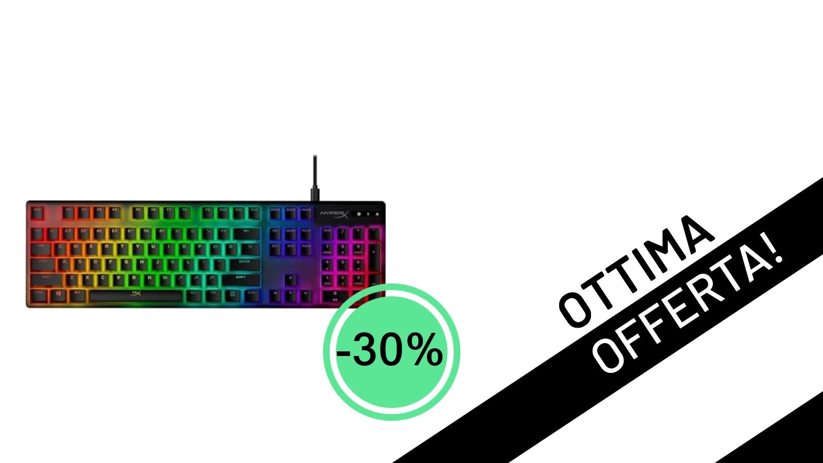 Illumina la tua tastiera gaming: i copritasti HyperX Pudding al -30%!