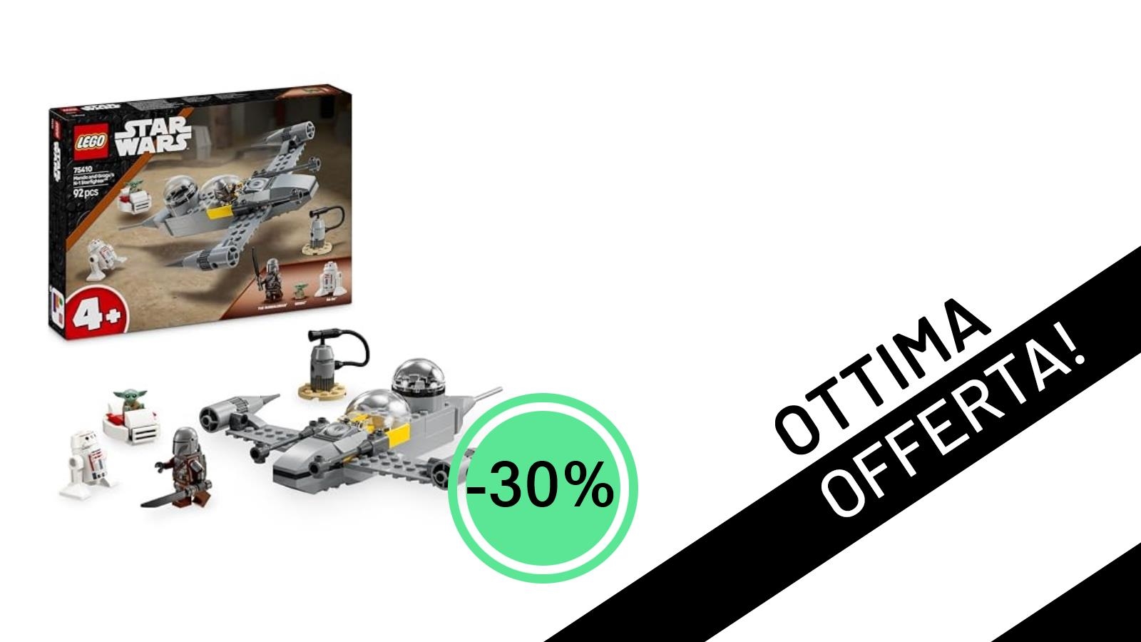 Un'Offerta Galattica: Il LEGO Star Wars N-1 Starfighter di Mando e Grogu Scontato del 30%!