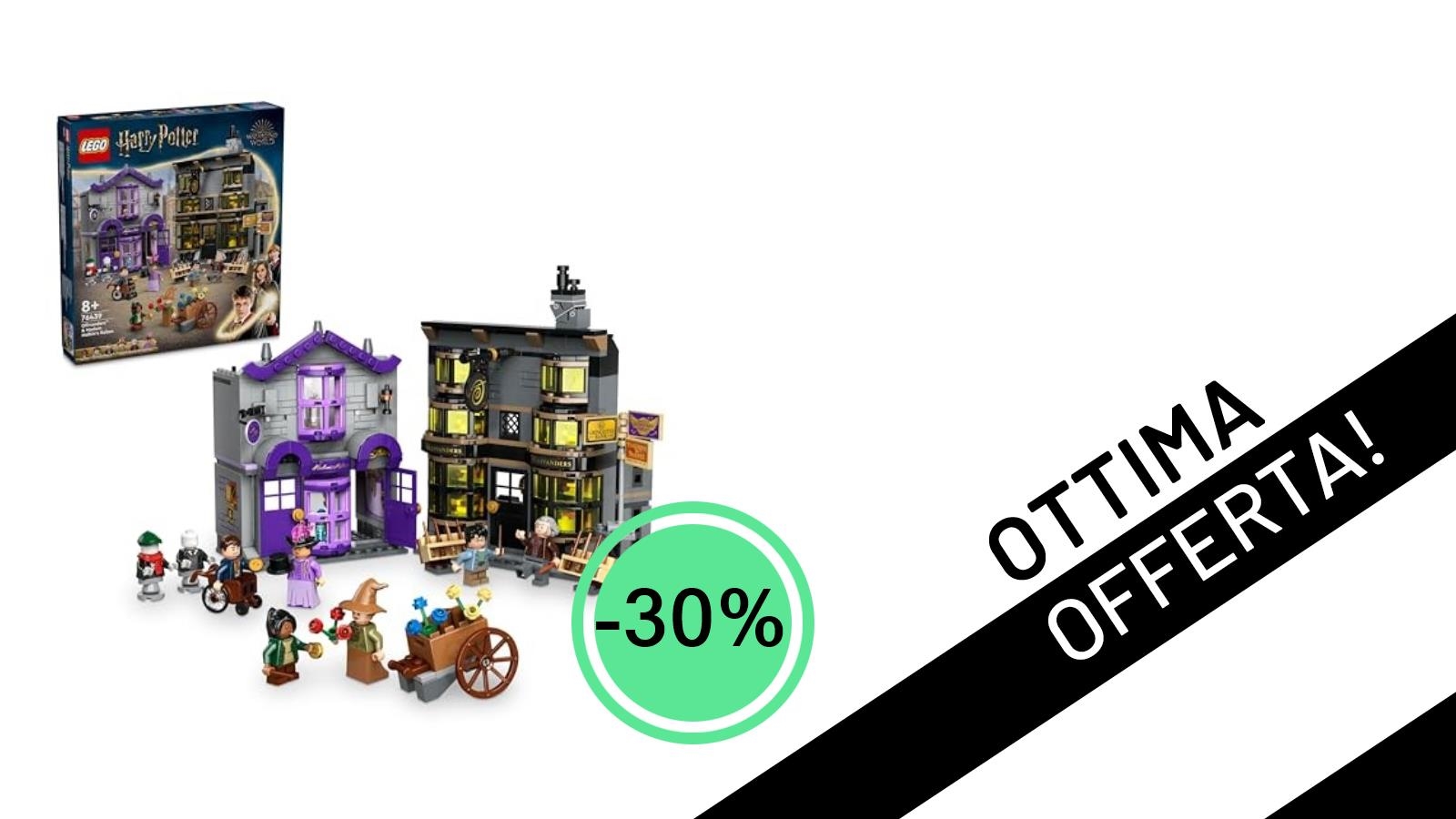 Incantesimo di Sconto: LEGO Harry Potter Diagon Alley al -30%, solo 62,99€!