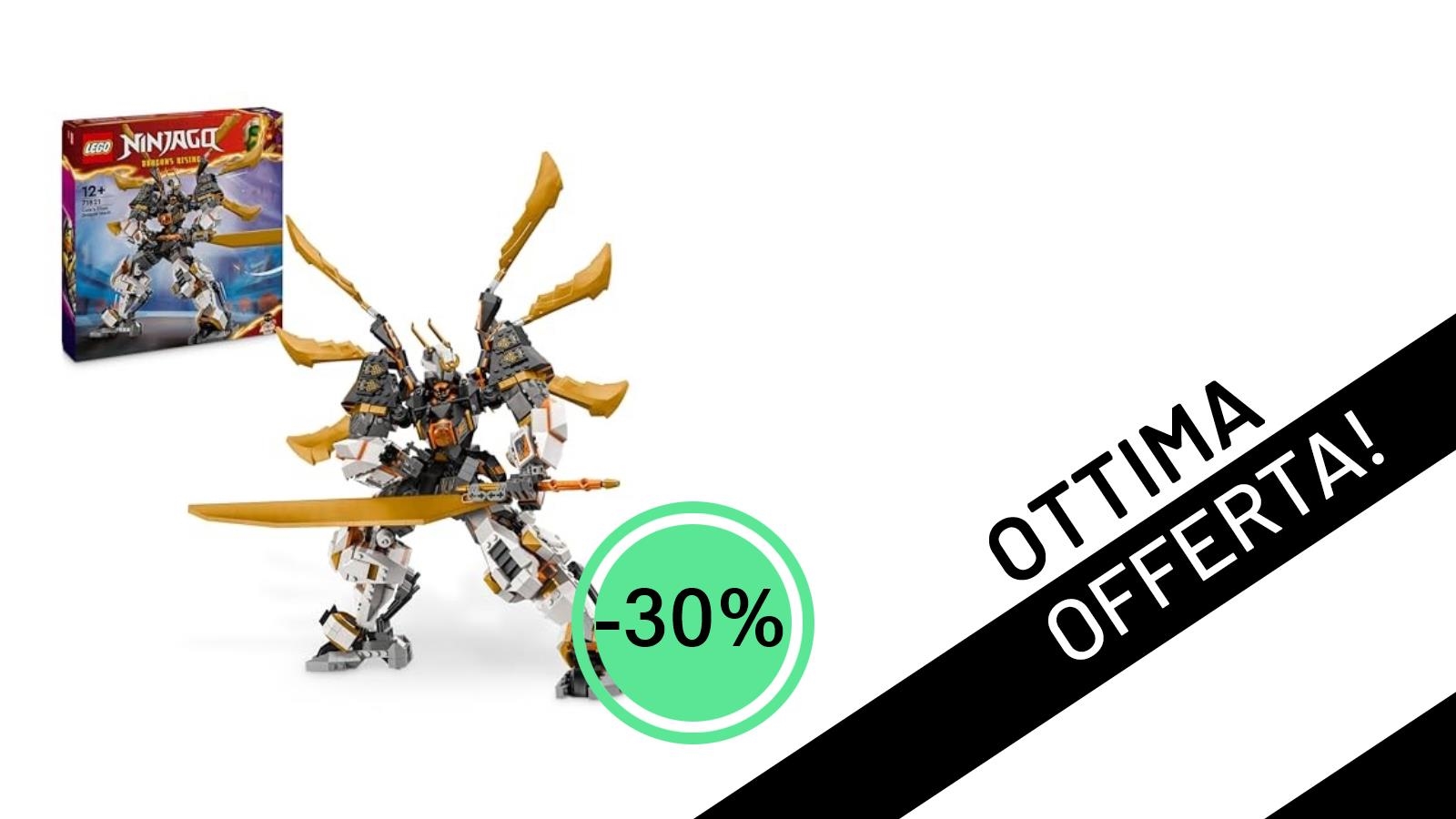 LEGO NINJAGO: Il Maestoso Mech Drago Titanio di Cole 71821 in Offerta Imperdibile al -30%!