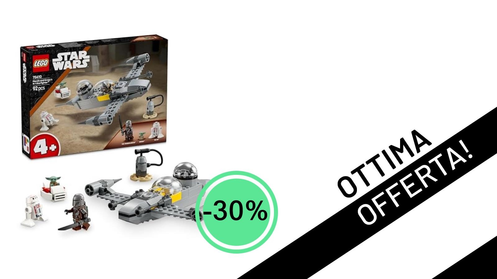 Un'Offerta Galattica: Il LEGO Star Wars N-1 Starfighter di Mando e Grogu Scontato del 30%!