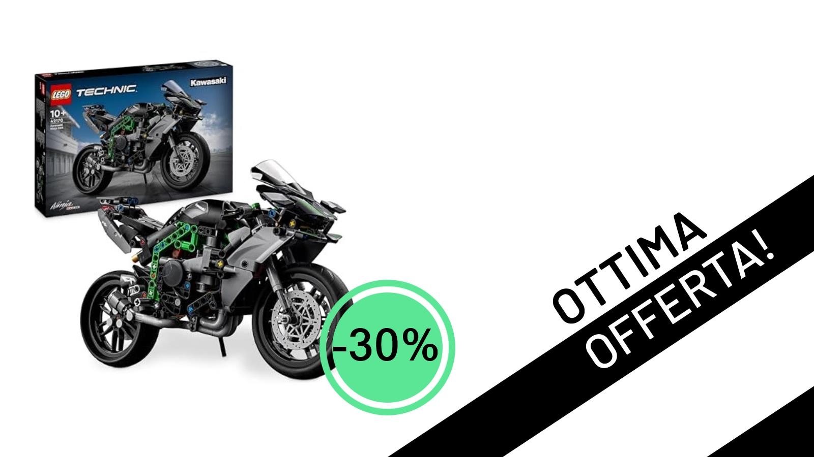 LEGO Technic Kawasaki Ninja H2R: L'Iconica Moto Scontata del 30% a Soli 55,99€!