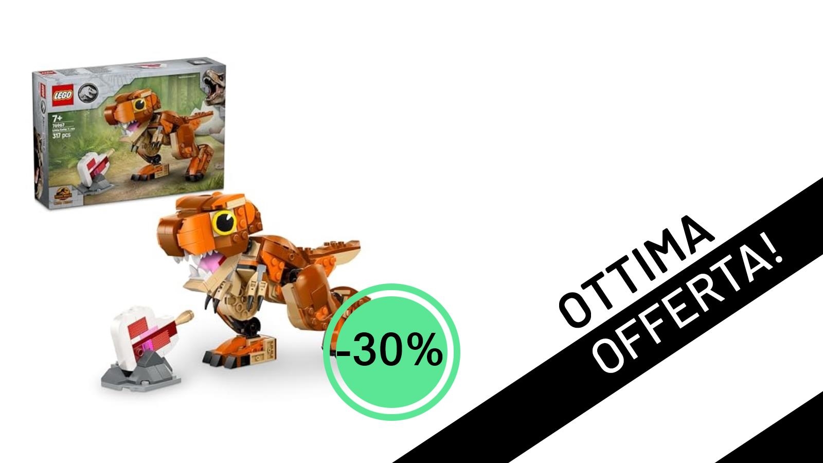 Offerta Imperdibile: Il LEGO Jurassic World Little Eatie T. Rex Scontato del 30% a 17,49€!