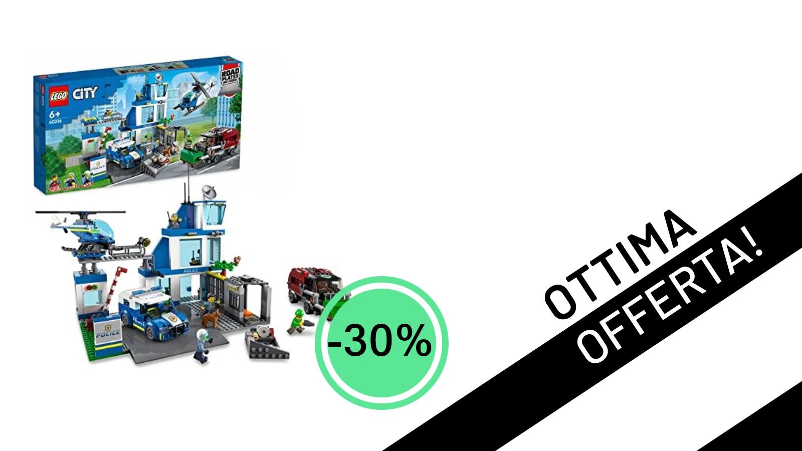 Non Perdete la Stazione di Polizia LEGO City 60316: Sconto del 30% e Prezzo Incredibile!