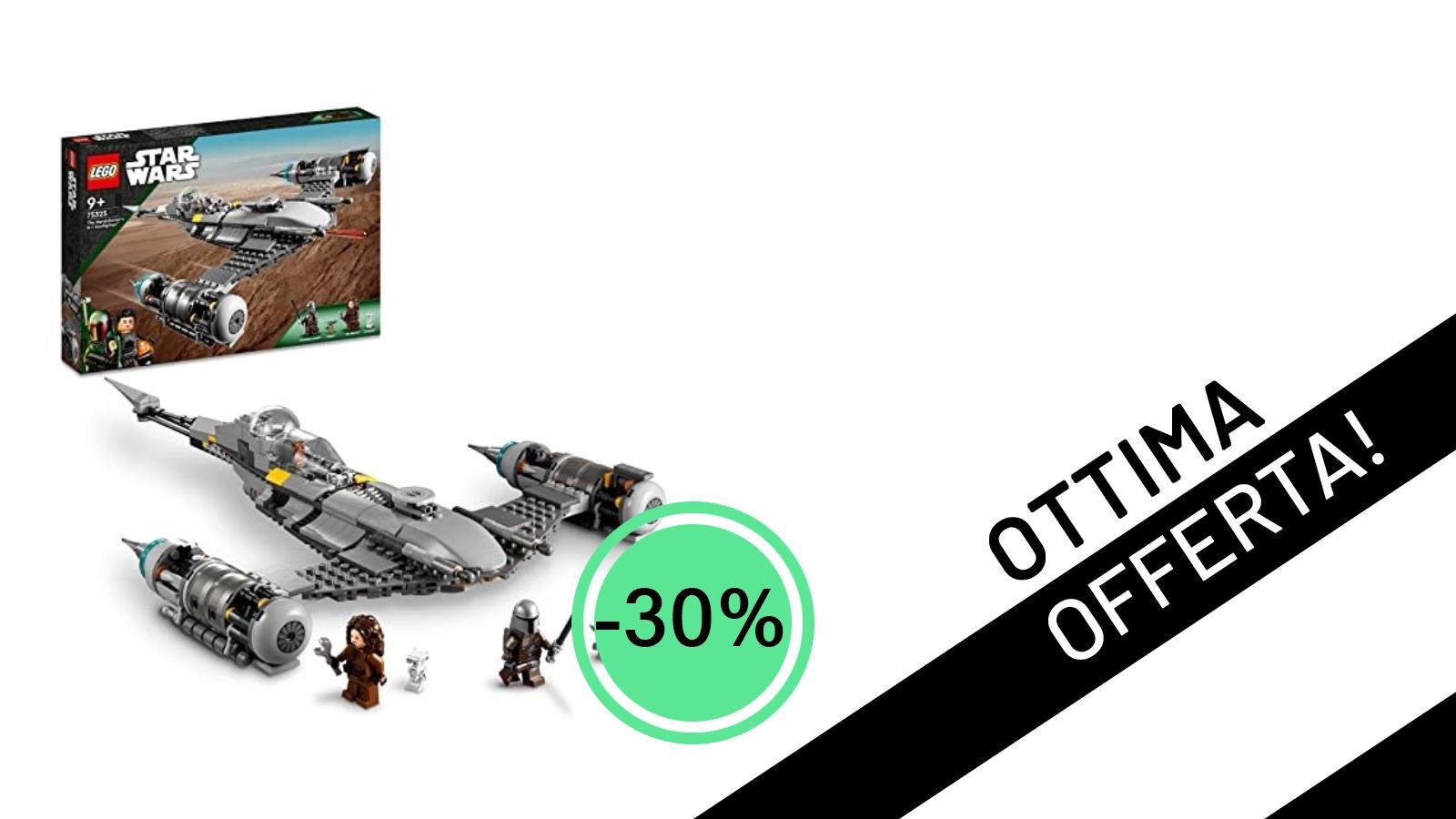 Vola nella galassia con il LEGO Star Wars Starfighter N-1 del Mandaloriano: Sconto del 30% e Prezzo Incredibile!