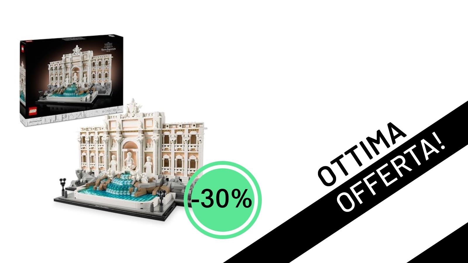 Imperdibile! La Maestosa Fontana di Trevi LEGO Architecture è Tua con uno Sconto del 30%!