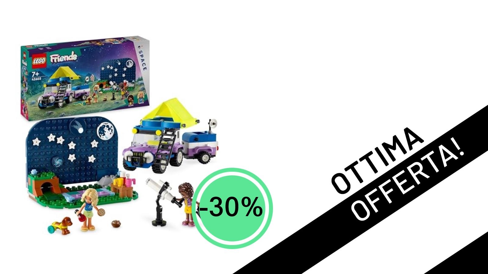 Esclusivo: Il LEGO Friends Camping-Van Sotto le Stelle Crolla di Prezzo del 30%!