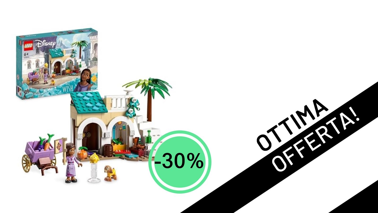 LEGO Disney Wish in Offerta: Il Set Asha nella Città di Rosas con il 30% di Sconto!