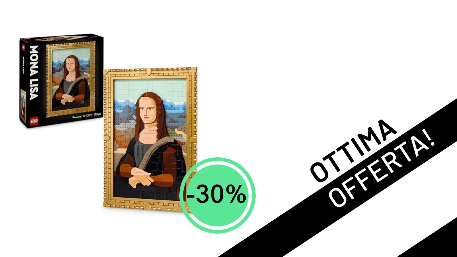 La LEGO Art Gioconda di Leonardo da Vinci è in offerta imperdibile a soli 69,99€!