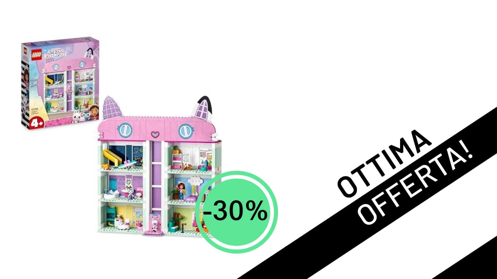 Offerta Imperdibile: LEGO Gabby's Dollhouse Scontata del -30%, Solo 55,99€!