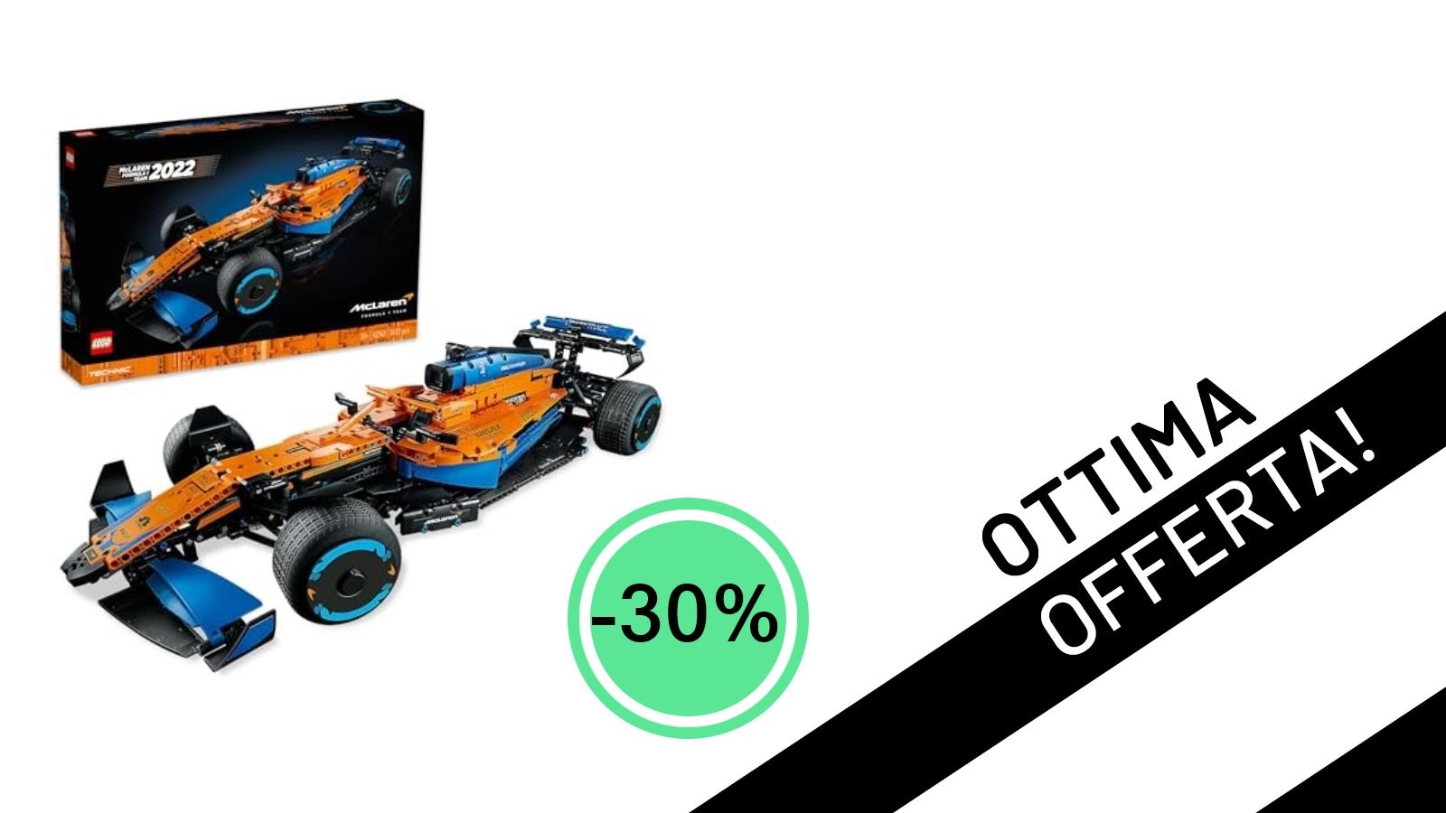 Sogno in pista a prezzo record: la LEGO Technic McLaren F1 al 30% di sconto!