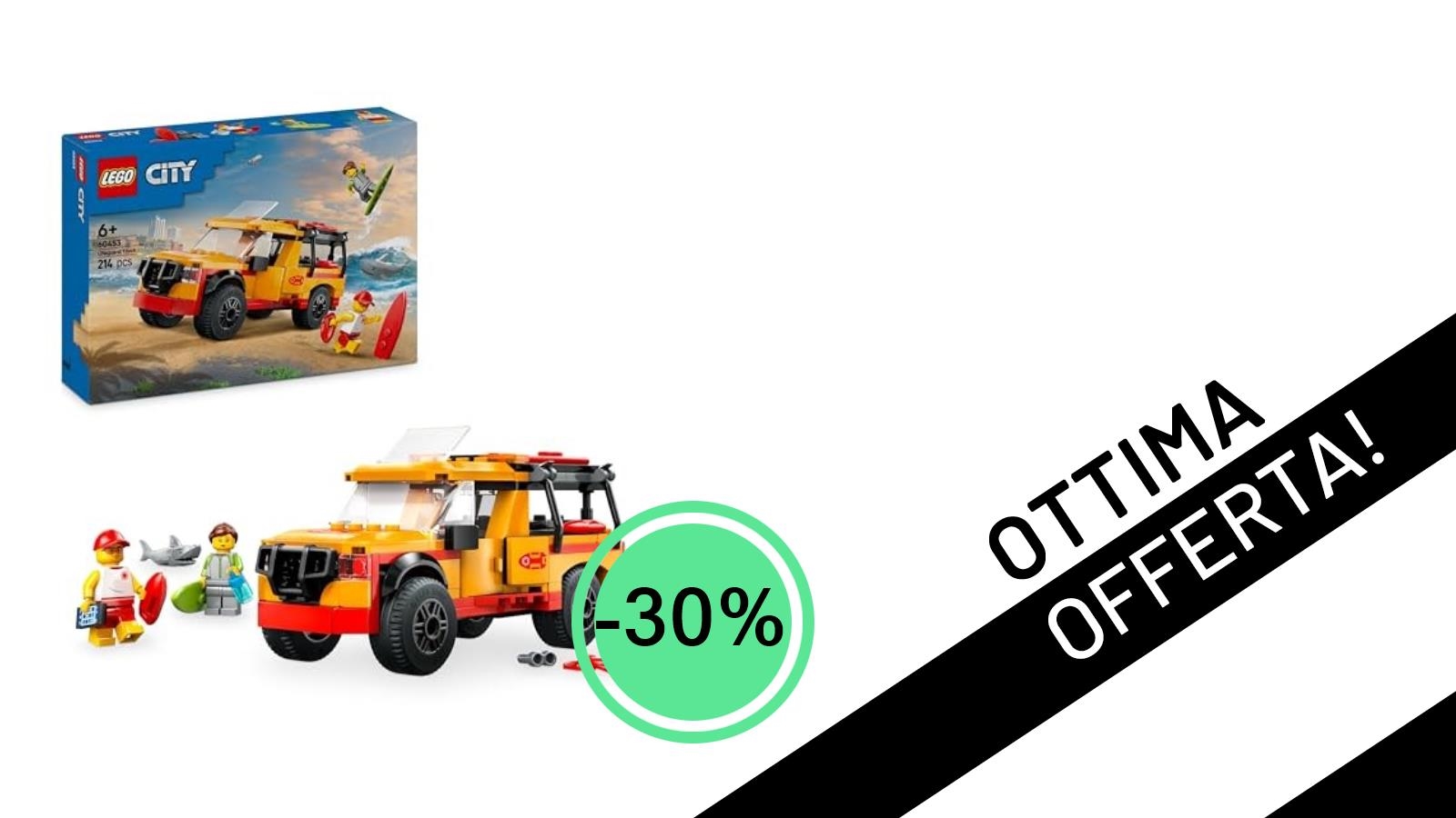Offerta Esclusiva LEGO: Il Fuoristrada di Soccorso del Bagnino al -30% su Amazon!