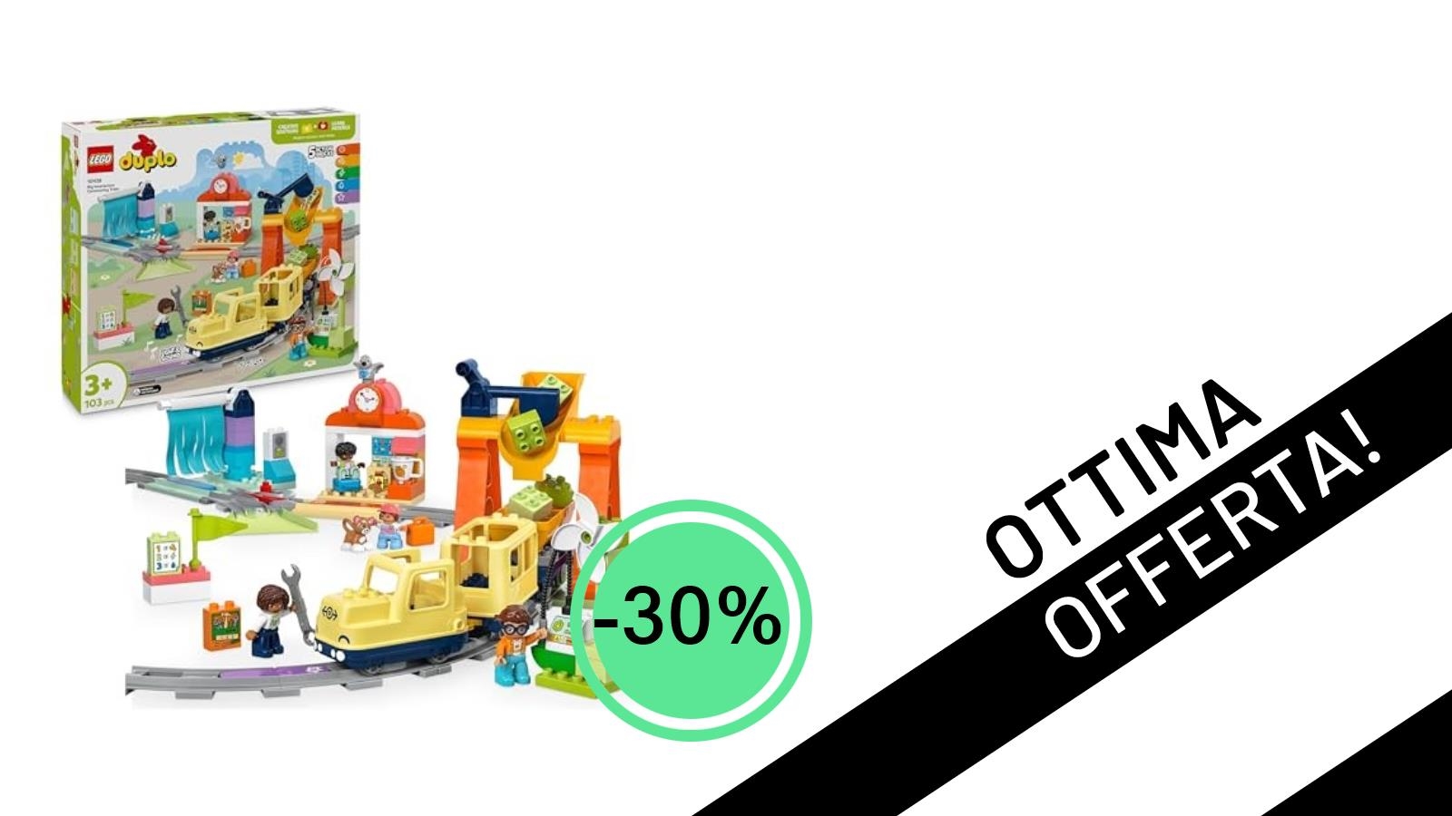 Non perdere il LEGO DUPLO Grande Treno Comunitario al 30% di Sconto: solo 97,99€!