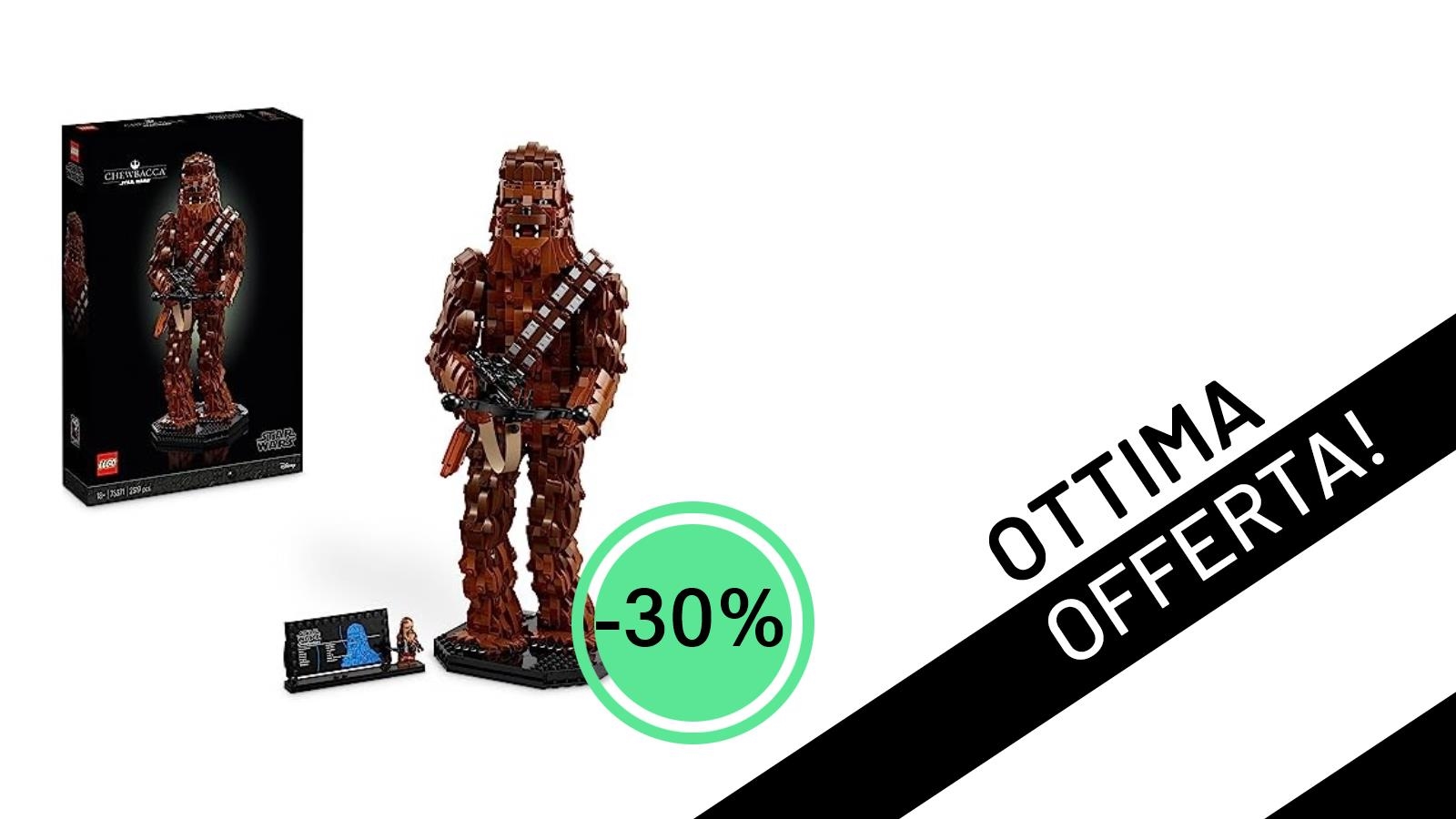 LEGO Star Wars Chewbacca: La Figura da Collezione Scontata del 30% per il 40° Anniversario!