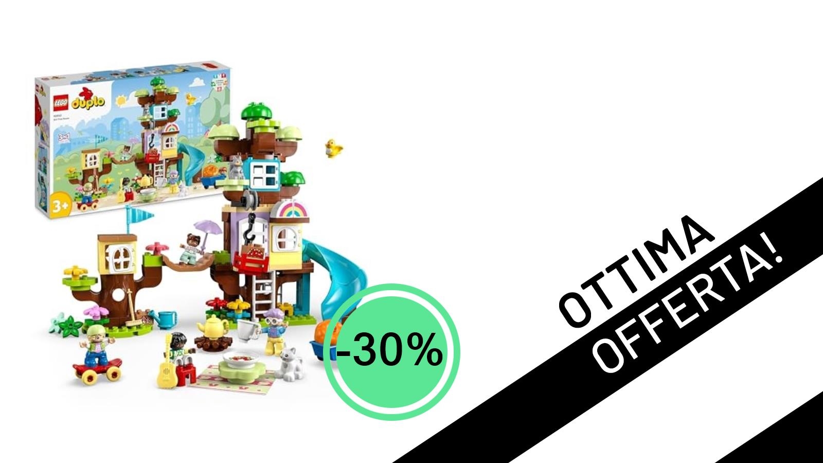 Offerta Imperdibile: LEGO DUPLO Casa sull’Albero 3 in 1 Scontata del 30%!