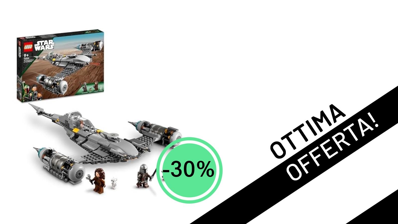Vola nella galassia con il LEGO Star Wars Starfighter N-1 del Mandaloriano: Sconto del 30% e Prezzo Incredibile!