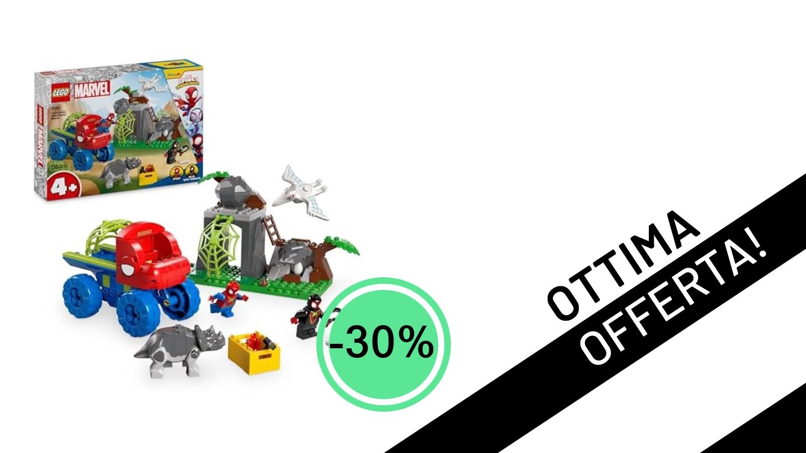 LEGO Marvel Team Spidey: Il Set "Salvataggio su Dino-Ruspa" Scontato del -30% è un Affare Imperdibile!