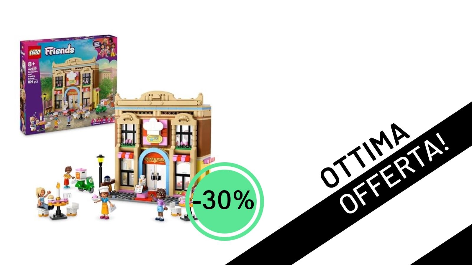 LEGO Friends: Il Ristorante e Scuola di Cucina in Super Offerta del -30%!
