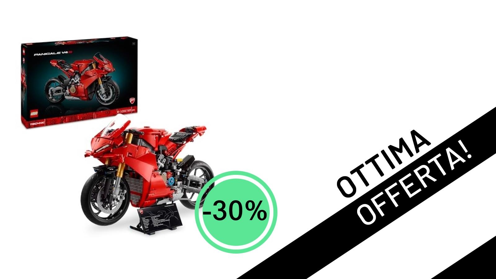 Sogno su Due Ruote! La LEGO Technic Ducati Panigale V4 S Scontata del 30% a Soli 139,99€!