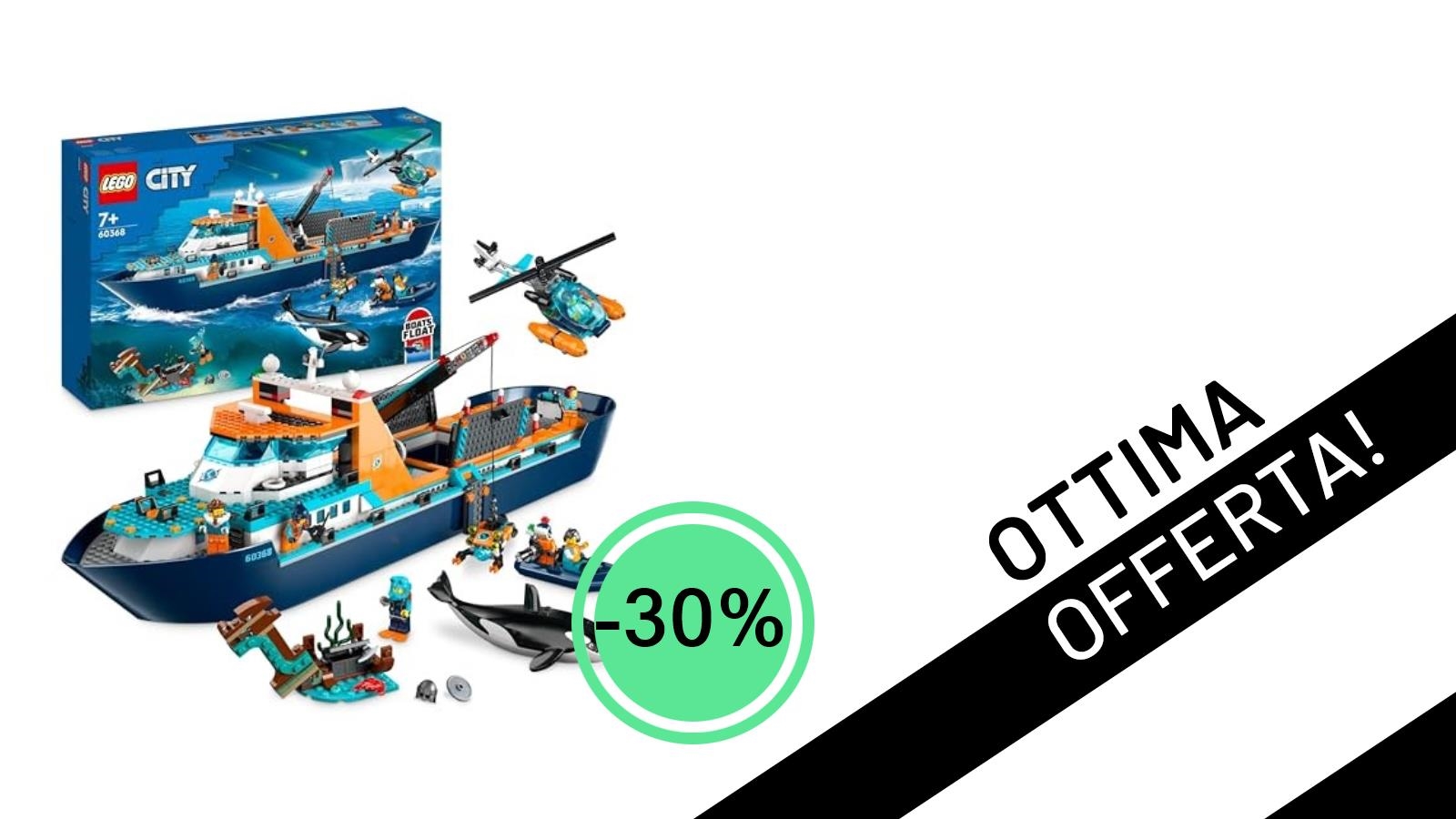 Offerta Imperdibile: La Grande Nave LEGO City Esploratore Artico Scontata del 30%!