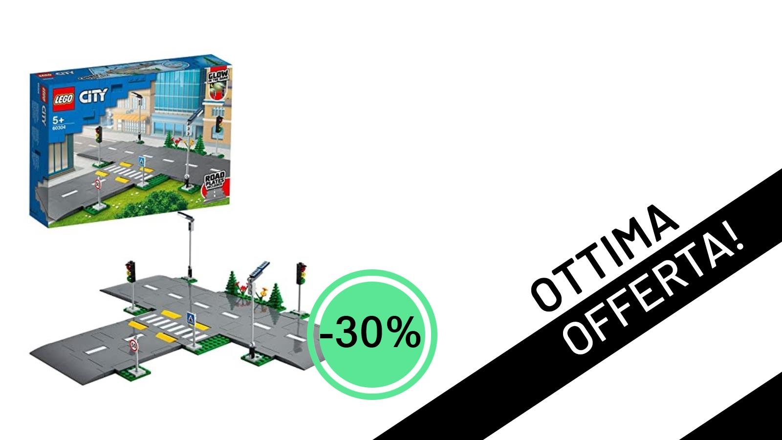 Non Lasciarti Scappare il LEGO City 60304: Basi Stradali con Lampioni Glow-in-the-Dark a un Prezzo Mai Visto!