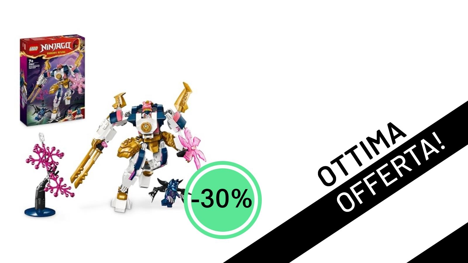 Offerta Imperdibile: LEGO NINJAGO Mech Elemento Tech di Sora Scontato del -30%!