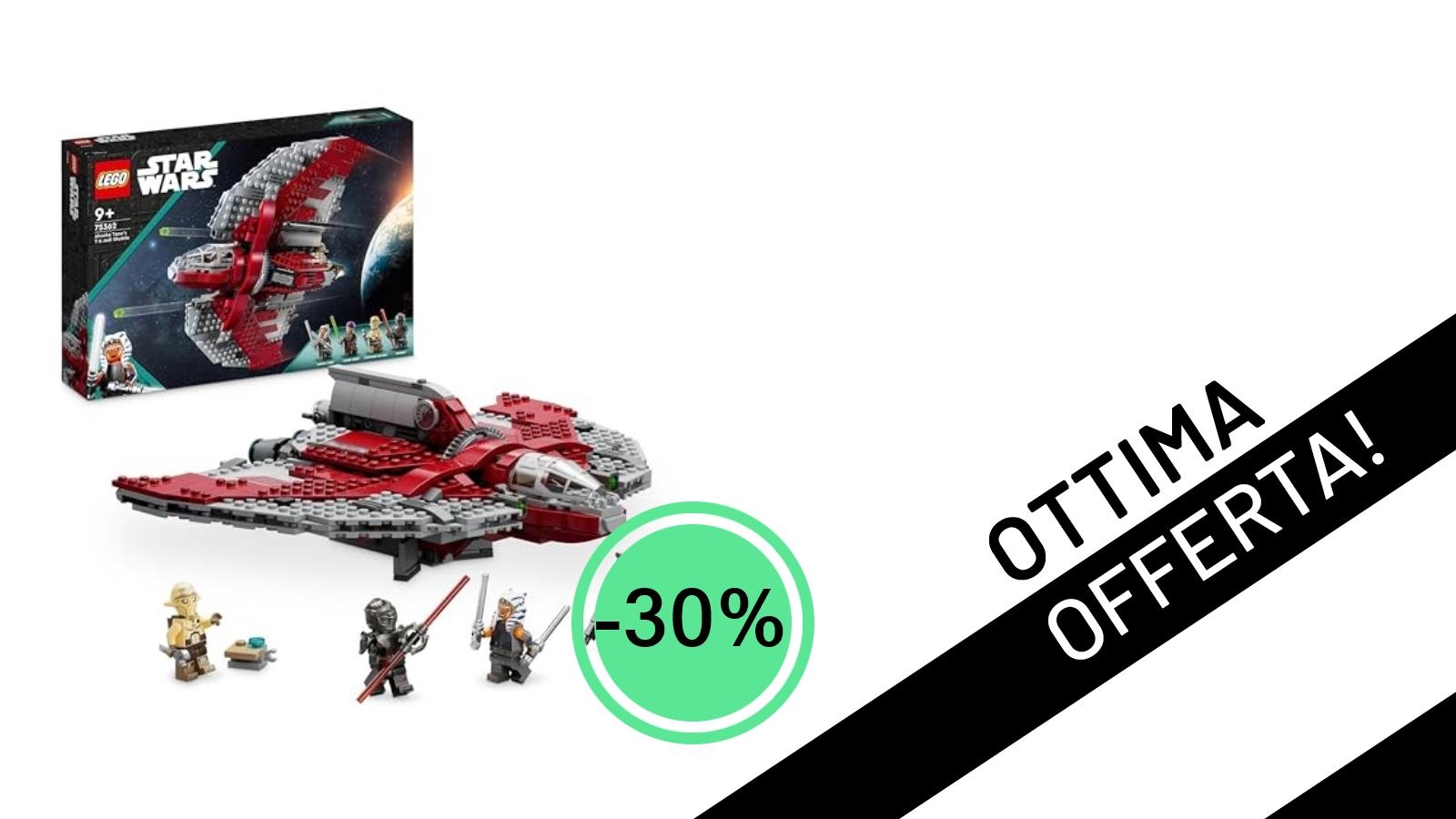 Sconto Galattico sul LEGO Star Wars: Lo Shuttle Jedi T-6 di Ahsoka Tano a soli 52,49€!