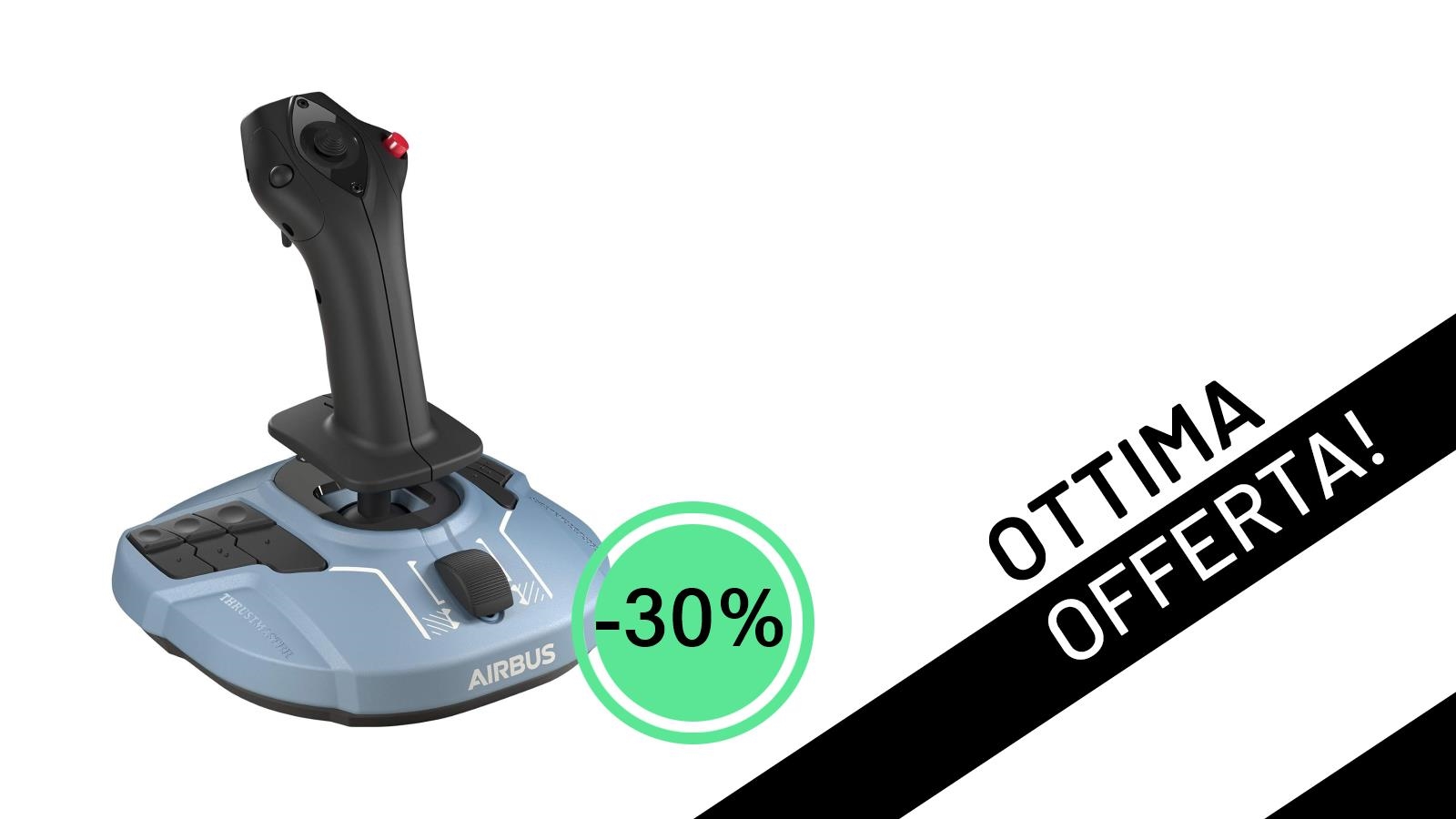 Offerta imperdibile: Il Joystick Thrustmaster TCA Sidestick Airbus Edition al -30% per PC!