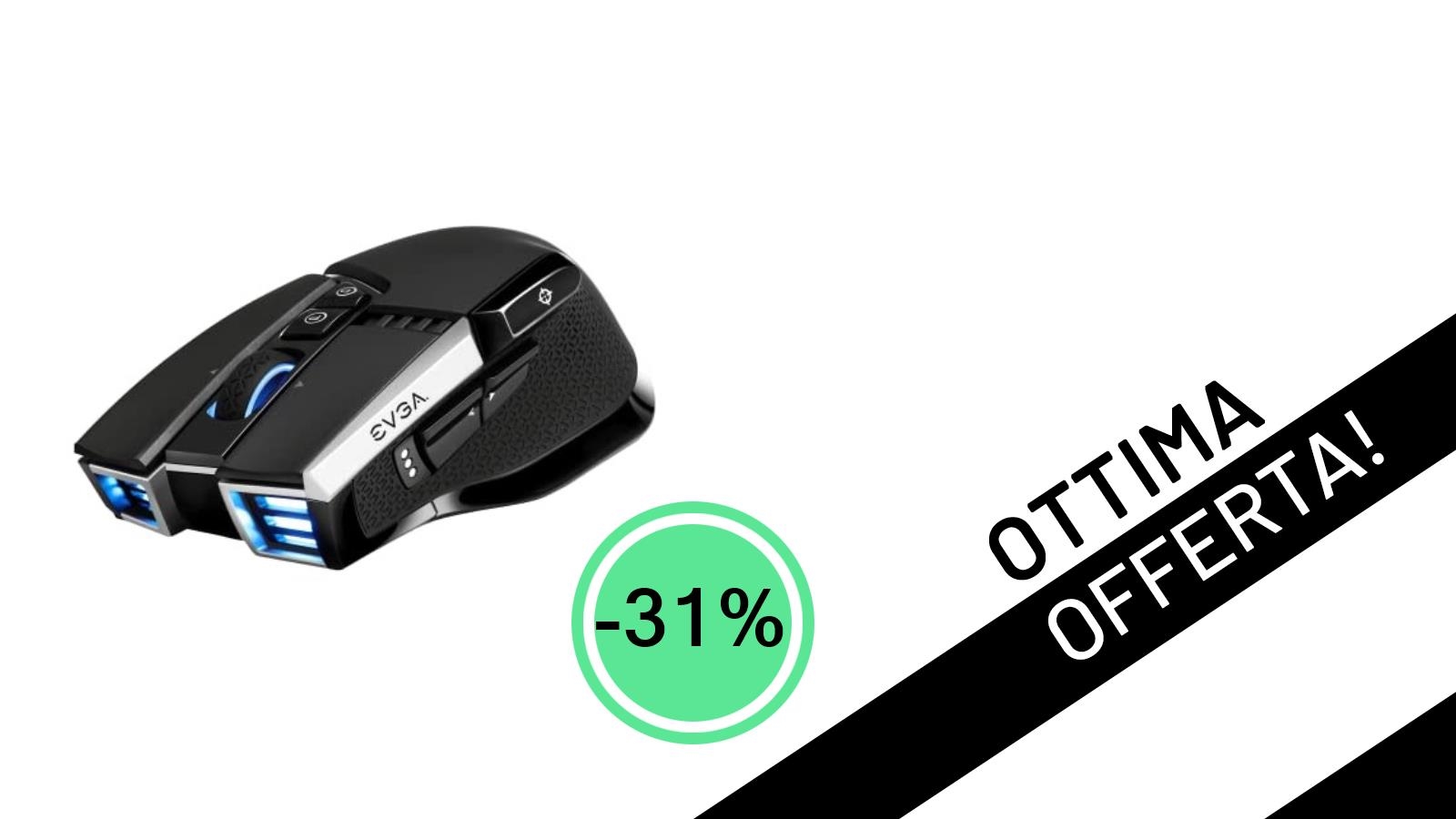 EVGA X20: Il Mouse Gaming Wireless Definitivo in Offerta Imperdibile a 67,81€!