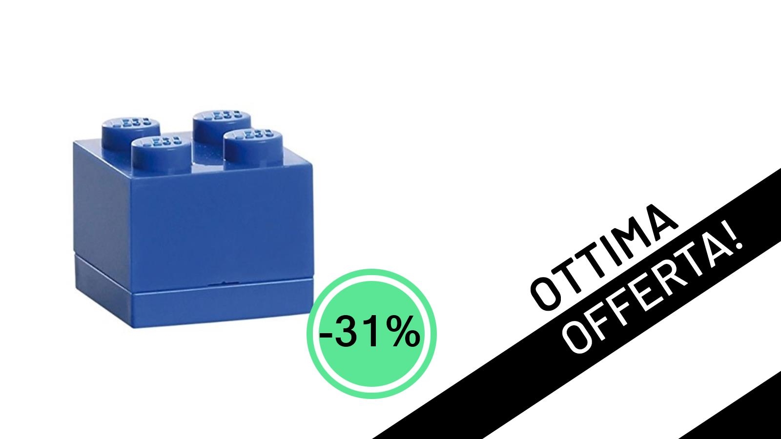 L'offerta da non perdere: la LEGO Mini Box 4 Knobs blu a soli 4,15€!