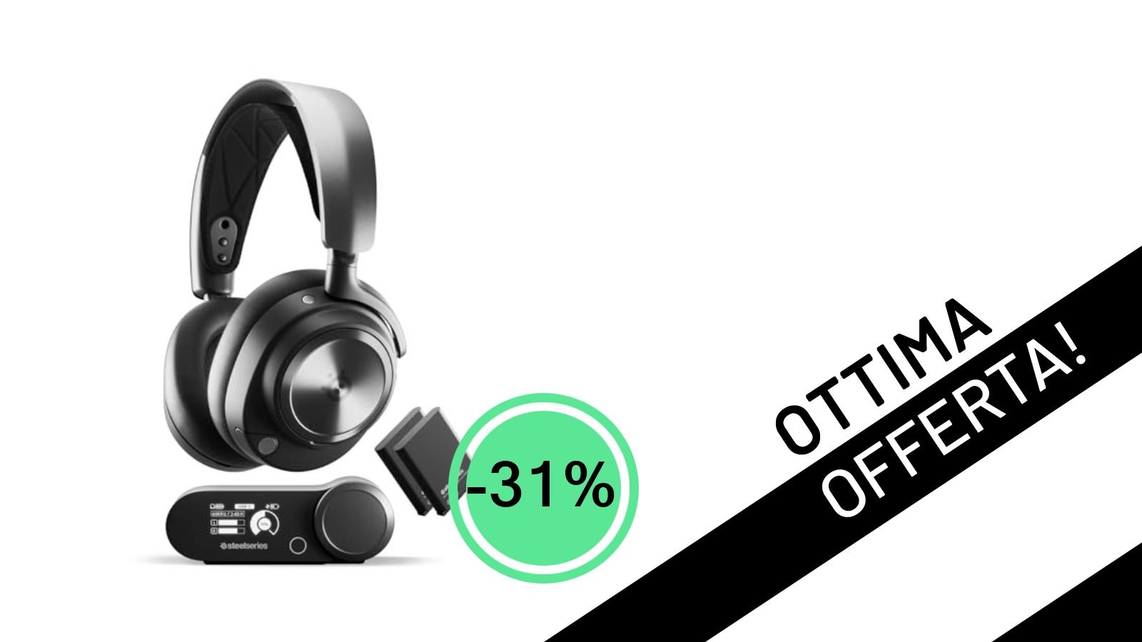 Immergiti nel Gioco: Le Incredibili SteelSeries Arctis Nova Pro Scontate del 31% su PC, PS5 e PS4!