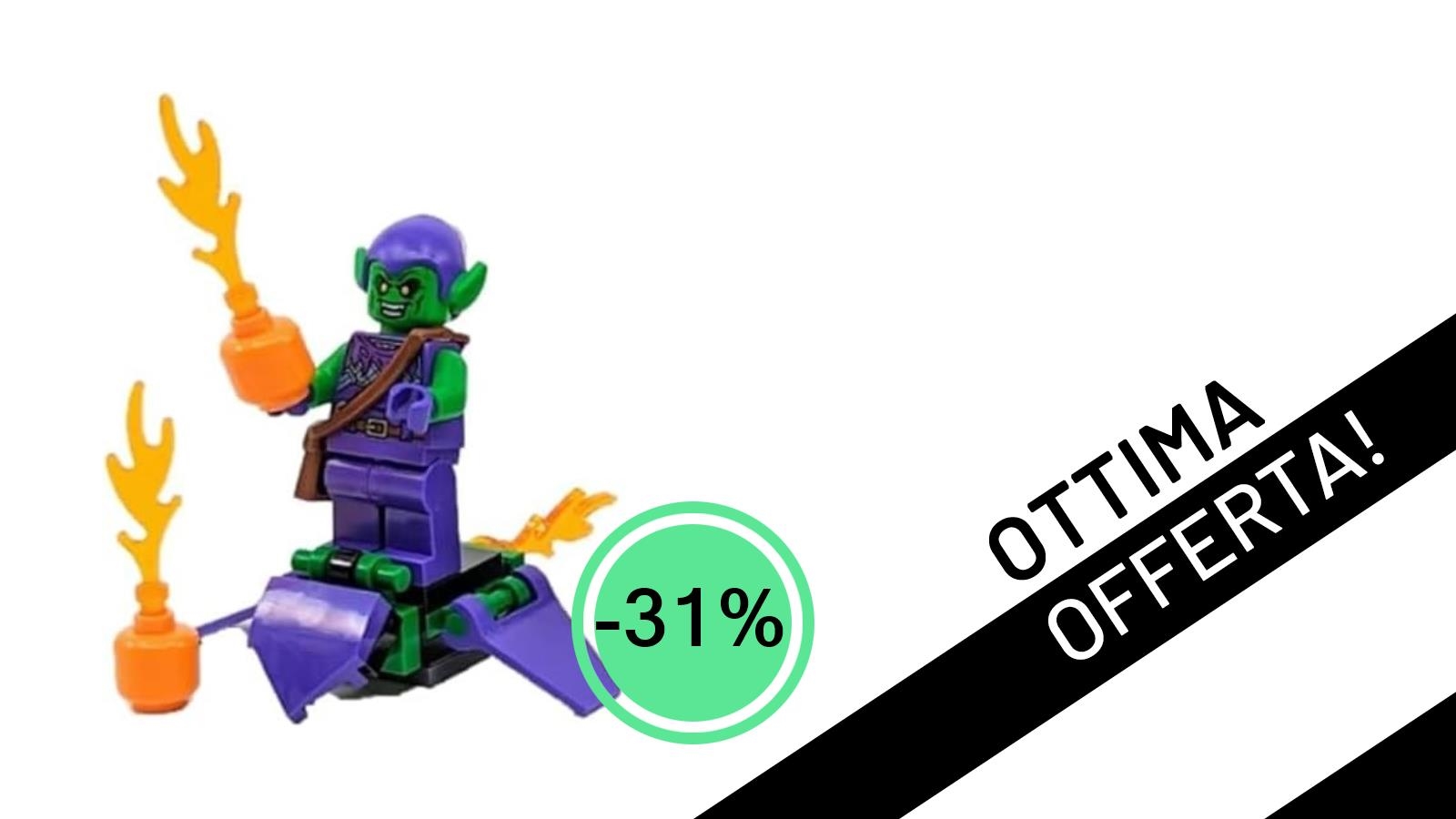 Un'Offerta Imperdibile per i Fan LEGO Marvel: Il Goblin Verde Sfreccia a 9,67€!