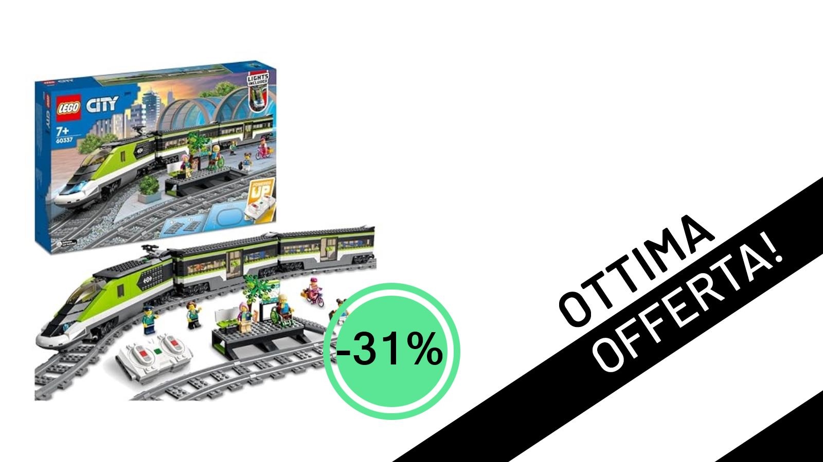 Offerta Imperdibile: Il LEGO City Treno Passeggeri Espresso Sfreccia su Amazon con il -31%!